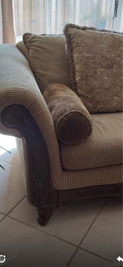 Sofa and loveseat