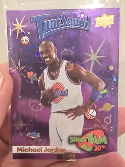 Michael Jordan 30th space jam purple refractor set