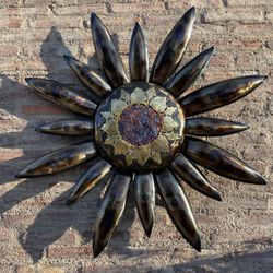 Metal Yard Art Sun 