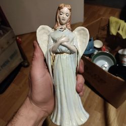 Messages Of Piece Angel Porcelain Christmas Figure   