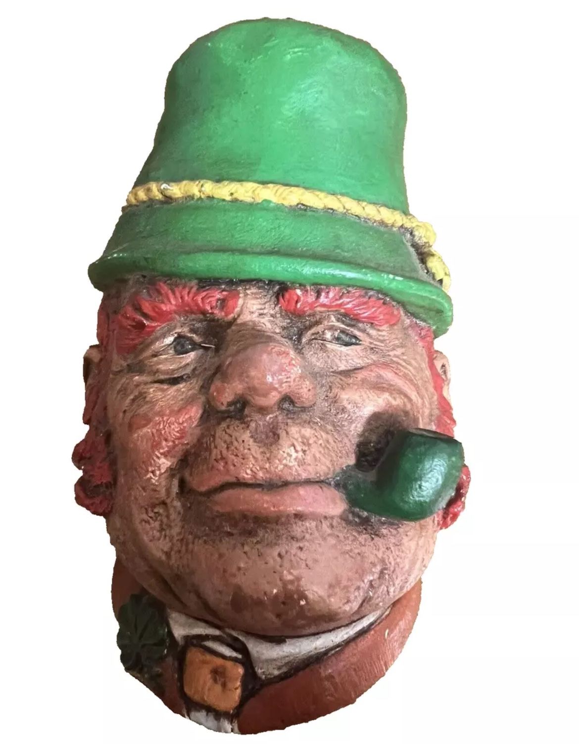 Vintage 1960s Wall Head Bust Paddy Irish Bossons England Chalkware Wall Decor