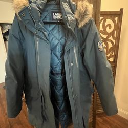 Waterproof Down Winter Parka with Faux Fur Hood