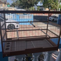 Handmade Wooden Bird Cage 