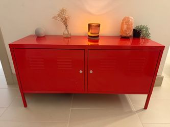 IKEA PS Red Metal Cabinet