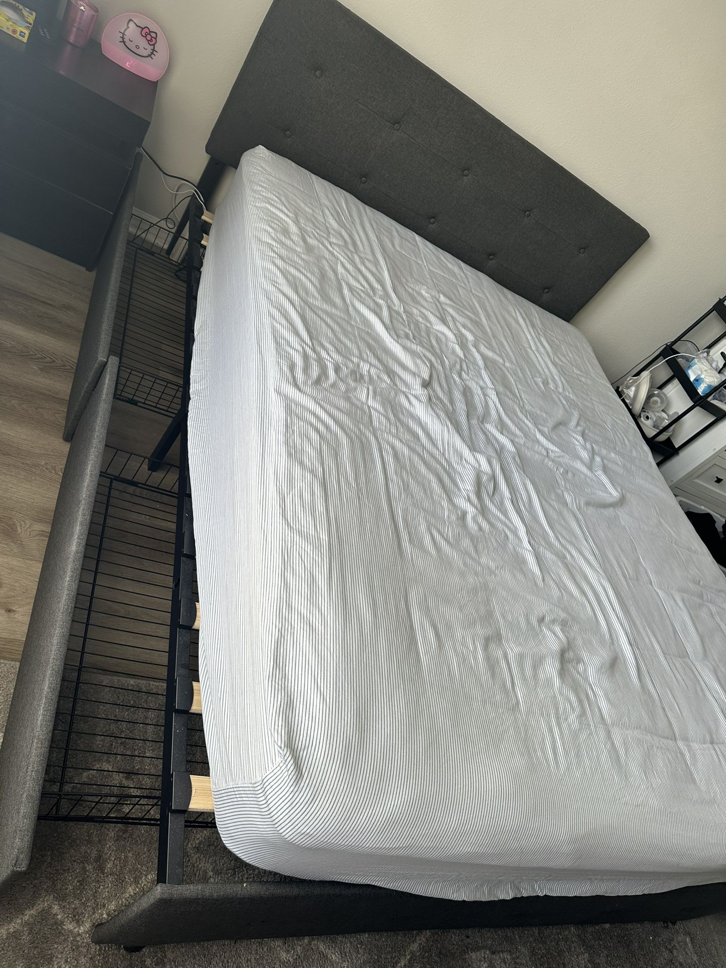 Bed Frame, Mattress Brand Aswell (queen) And Drawer For Moving Out 