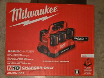 M18 18V Lithium-Ion PACKOUT 6-Port Rapid Charger