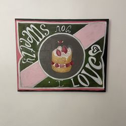 Home Decor | Painting Titled I Love You Sweetly | 12x16in| Acrylic On Stretched Canvas