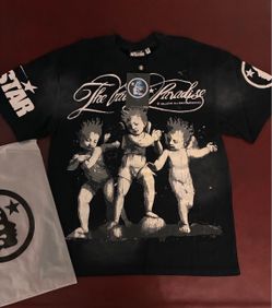 Hellstar "The Path to Paradise" Cherub Vintage Wash T-Shirt – Size Medium