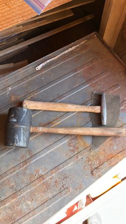 Rubber Mallet and Mesh-Head Tamper Set