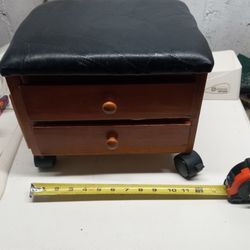 Foot Stool With Drawers 