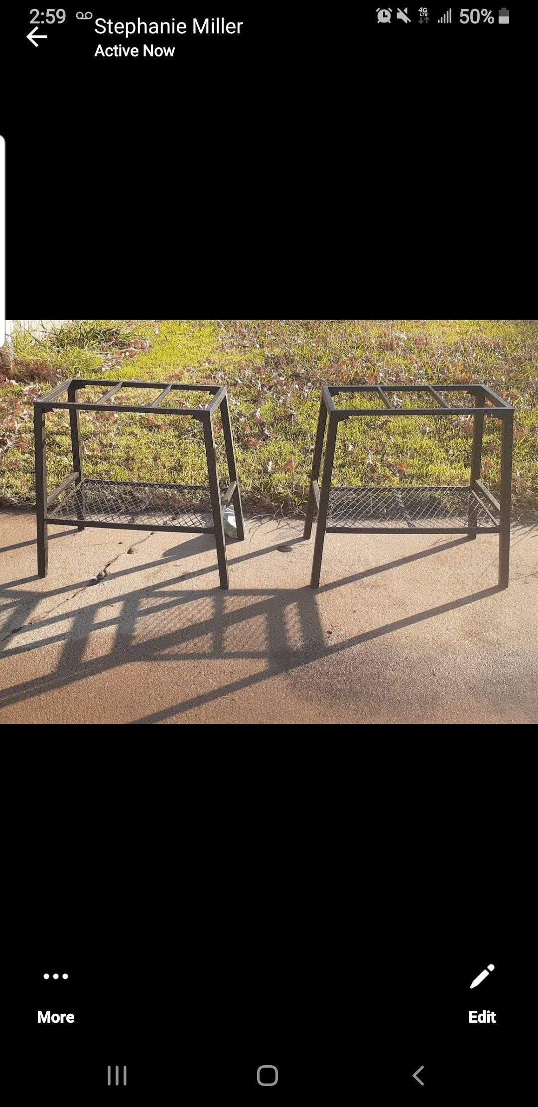 2-Heavy Duty Forged Fish Tank Stands