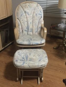 Glider chair and ottoman