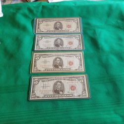 $5 Red Seal 1963 $50 Each