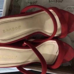 Red Wedge Heels 