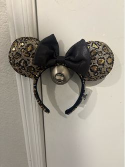 Minnie ears leopard print
