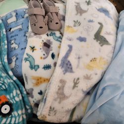 5 Bundle Baby Boy Blankets