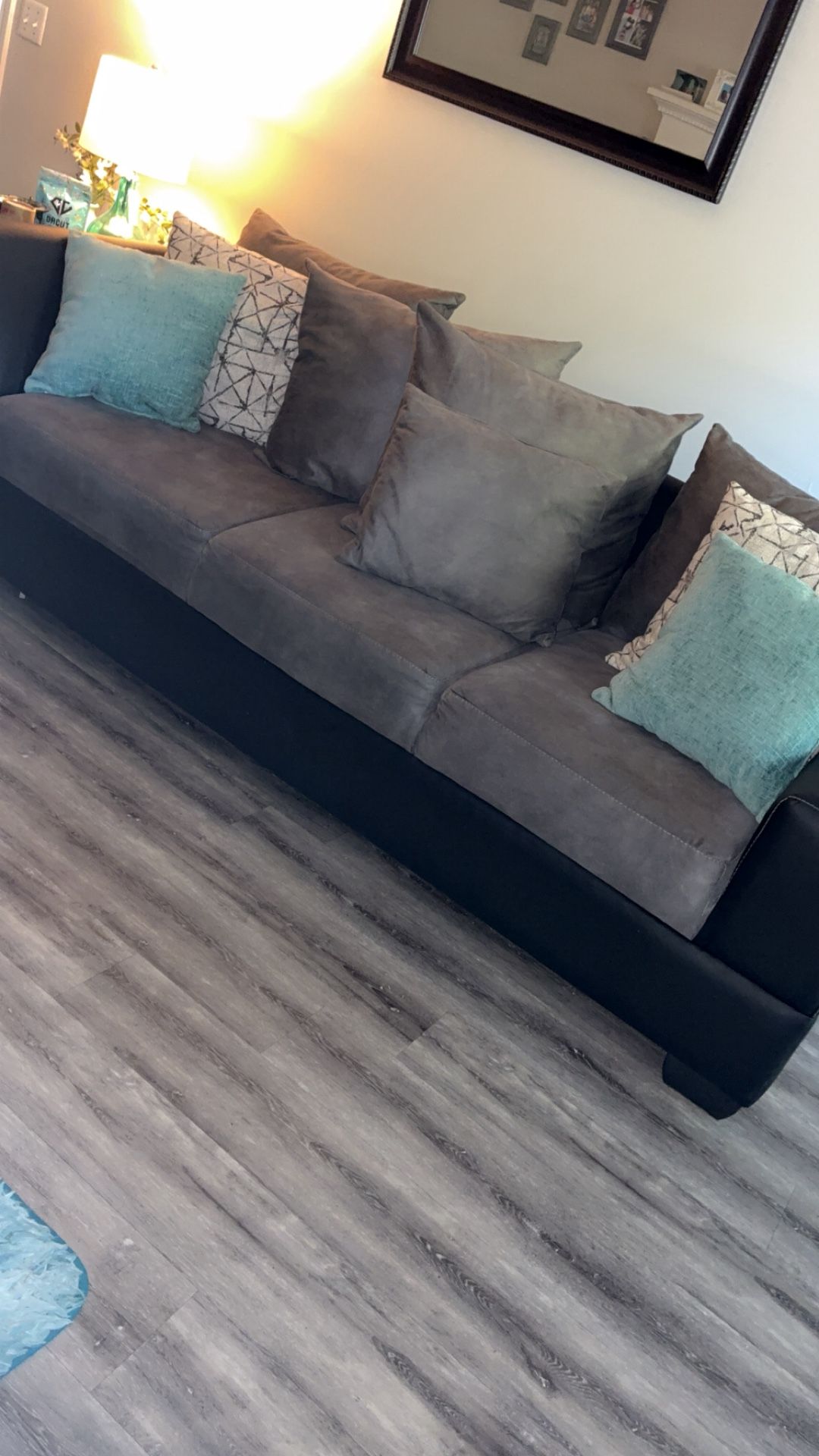 Sofa And Loveseat Tables Lamps 800 Firm Nice Set