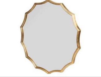 New 40" Round Sunburst Wall Mirror Decor Gold Finish