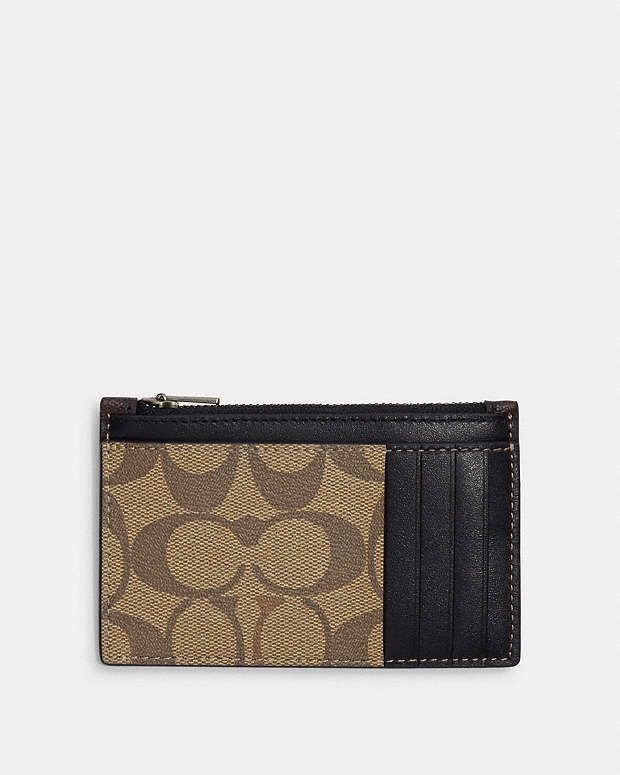 COACH wallet brown n black