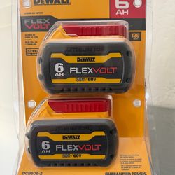 DEWLT FLEX VOLT 20V/​60V MAX Lithium-​Ion 6.​0Ah Battery Pack (2 Pack)​