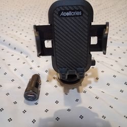 Phone Holder & USB Charger For Cigar Jack