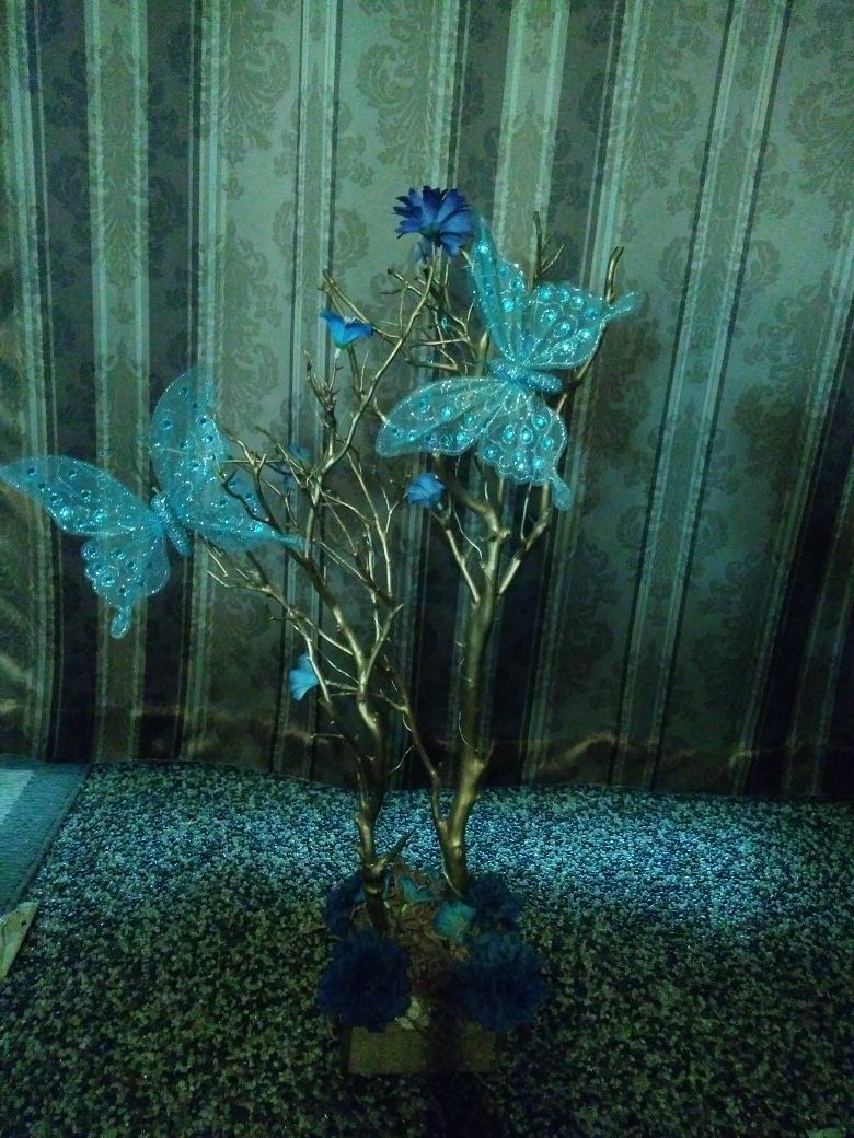 Centerpiece for quinceanera baby showers royal blue$20
