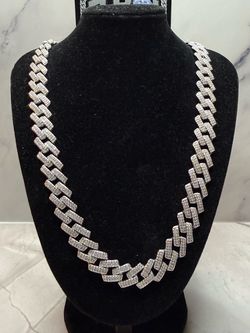 14mm 22” VVS D Monaco Cuban Chain