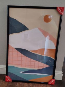 New Mainstays 22 x 34 Black Rounded Profile Wall Poster / Picture Frame