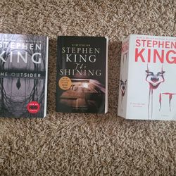 3 Stephen King Books 