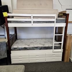 Litera Nueva TRIPLE CON 3 COLCHONES Y 3 CAJONES DE $799 A $699