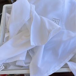 ~ 50 White Napkins, 100% Polyester 