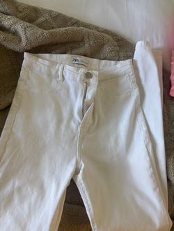 Zara white skinny jeans