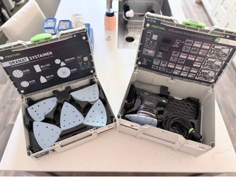 Festool DTS 400 triangle sander and abrasive set
