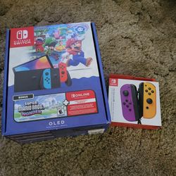 Nintendo Switch - OLED Model with Super Mario Bros Wonder Bundle