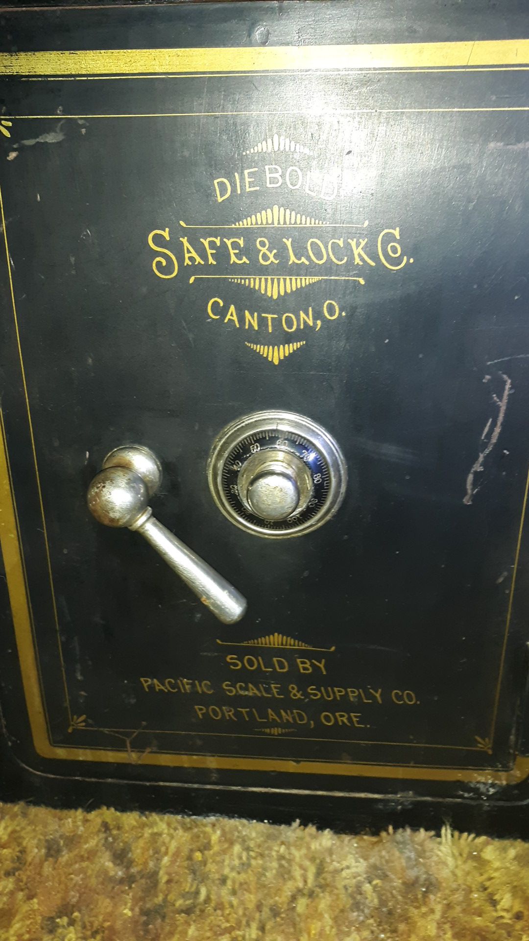 Victorian Antique Iron Safe