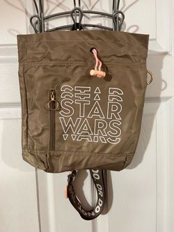 Disney Star Wars ''There Is No Try'' Backpack.  Size approximately 10 inches wide and  11 inches long.  Without the strap.  Brand new with tags.