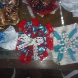 A Dozen Handmade Xmas Ornaments 