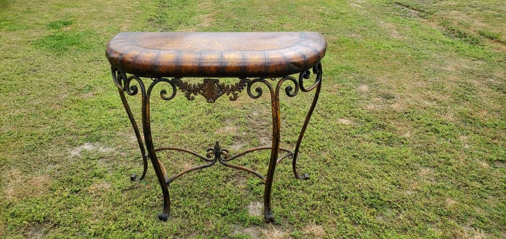 Copper Console Table