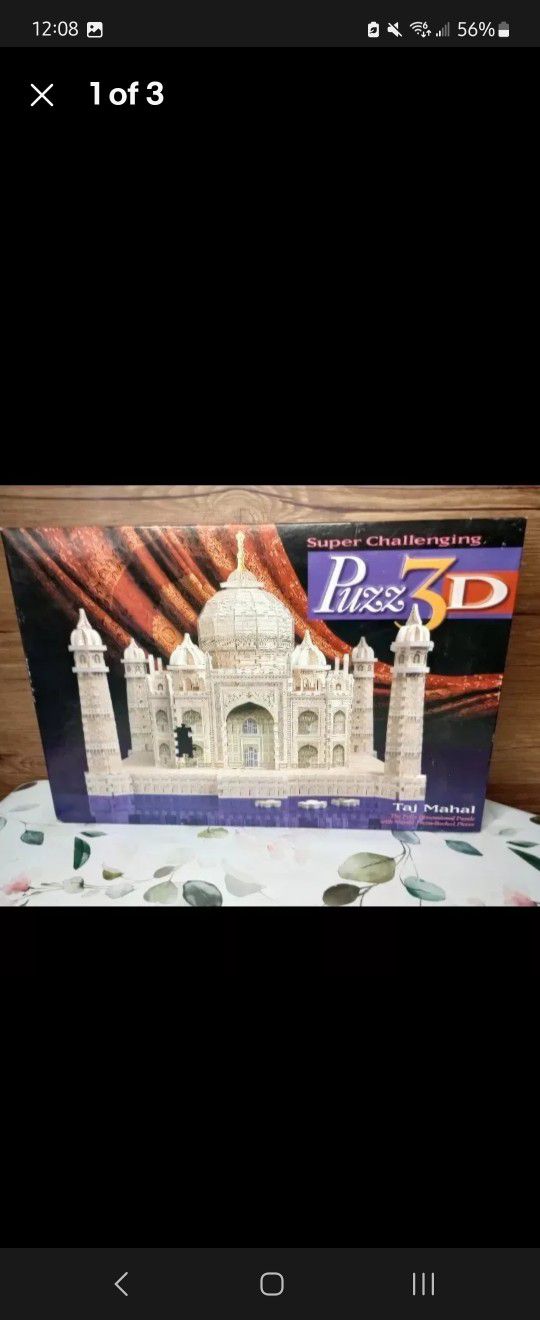 1996 wrebbit Puzz 3D Taj Mahal Puzzle 