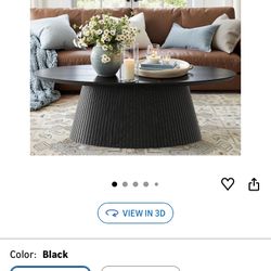Oval Coffee Table (BLACK)