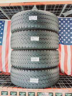 ✔️ Set of 4 Used Tires LT275/70R18 FIRESTONE TRANSFORCE 275 70 18