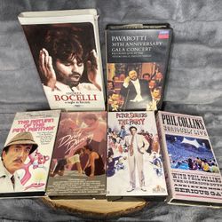6 VHS Tapes