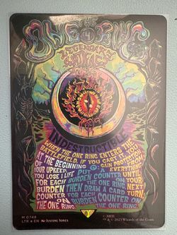 The One Ring Borderless Poster foil