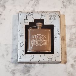Happy Birthday Flask Stainless Steel