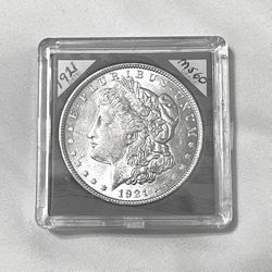 Uncirculated-MS(60)  Sealed In Case 1921 Morgan Silver Dollar. 