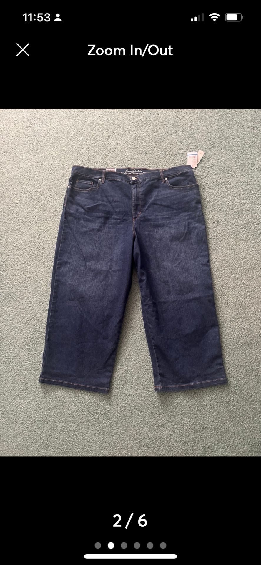 New women Gloria Vanderbilt capri size 22