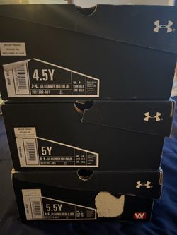 New Youth Under Armour Hammer Mid football cleats