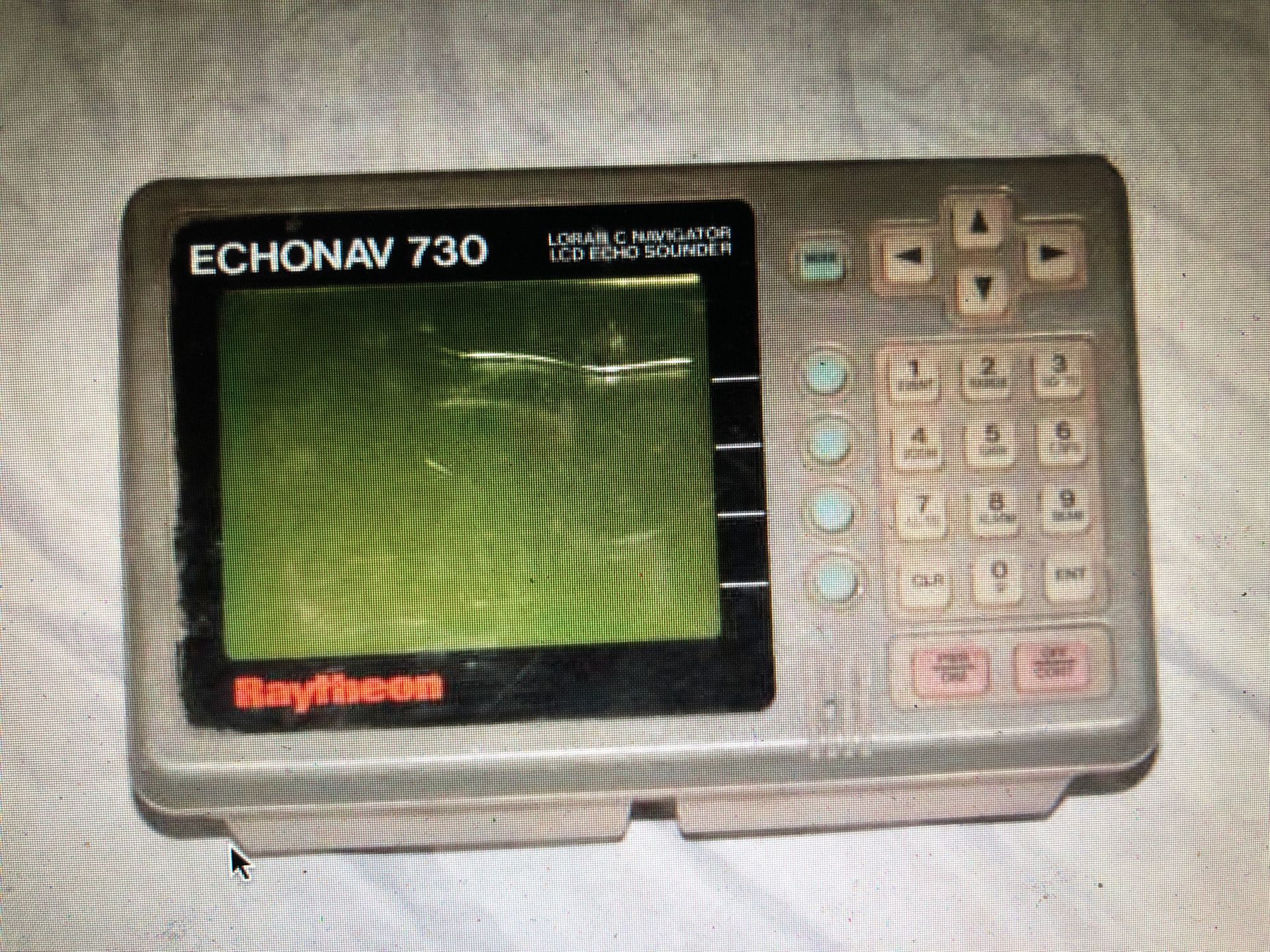 Raytheon Echonav 730 Loran C Navigator LCD Echo Sounder, Not Tested