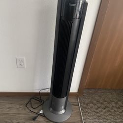 3-Speed Tower Fan With Remote Grey