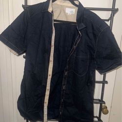 Craft & Flow Large Short Sleeve Button Shirt 